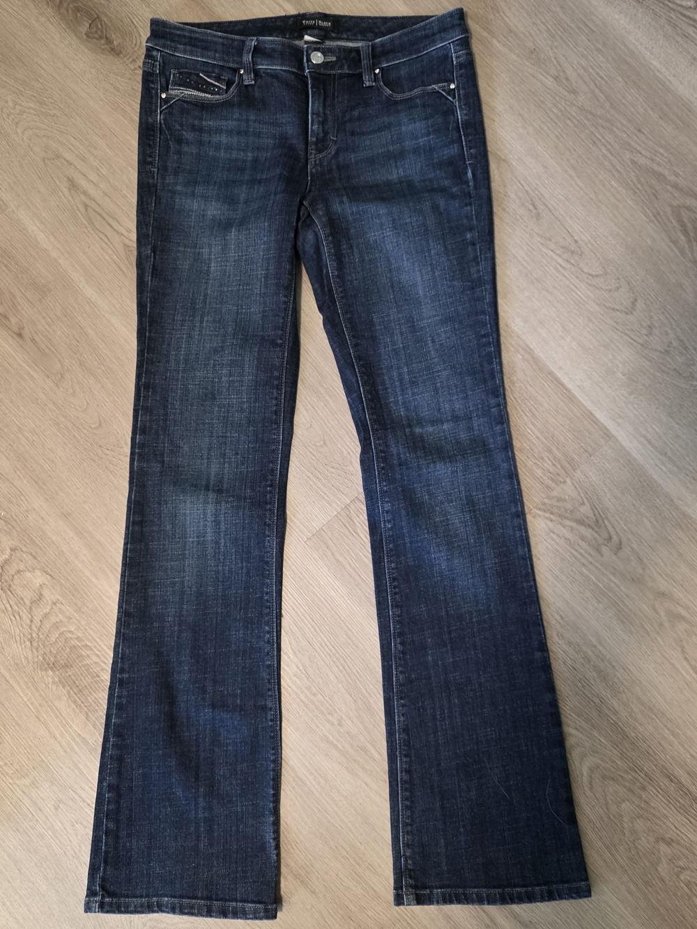 White House Black Market Dark Blue Straight Leg Jeans